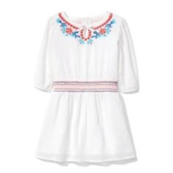 Janie & Jack Embroidered Smocked Dress - Picture 1 of 7